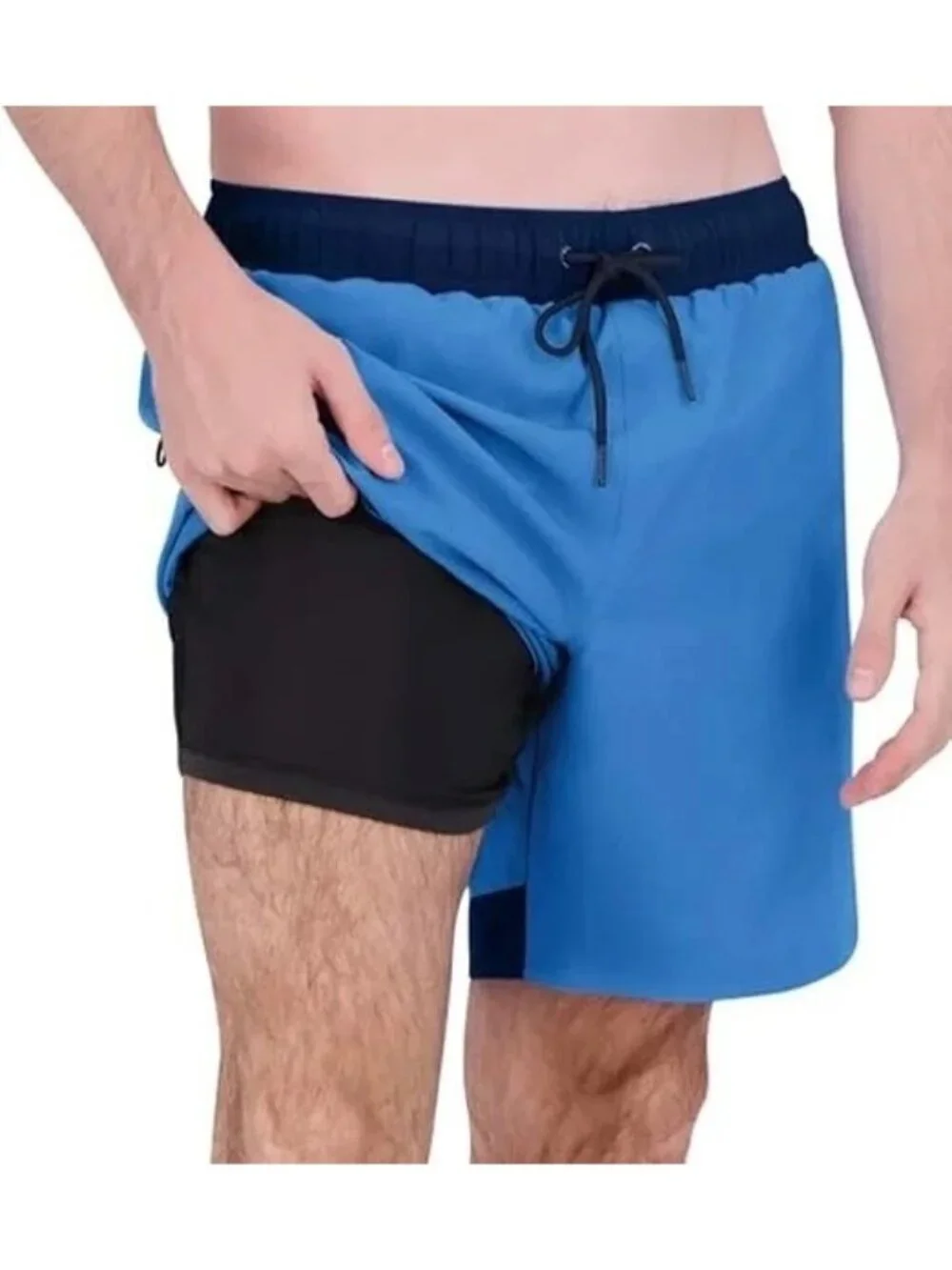 NWT Spyder Swim Men's XXL Blue Swim Shorts With UV Protection Quick Dry
